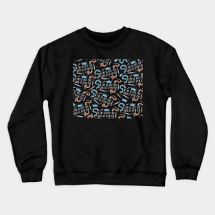 in time we hate that which we often fear - antony and cleopatra pattern Crewneck Sweatshirt